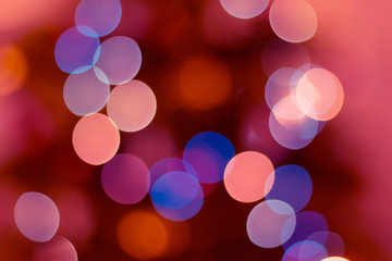 Fototapeta premium Colorful bokeh lights in blur night background