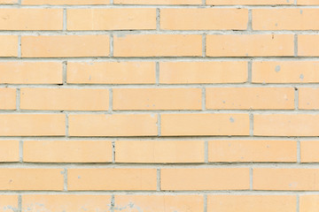 Texture of yellow brick wall