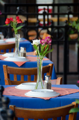 Quiet cafe on a side street in Gaslamp quarter