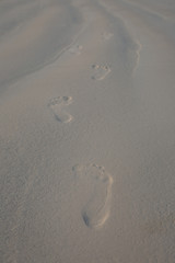 Footprints in sand