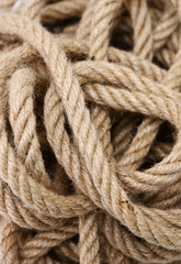 Rope macro background.