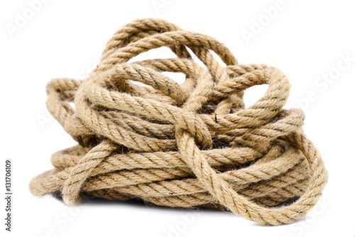 "Rope on white background isolated" Stock photo and royalty-free images on Fotolia.com - Pic