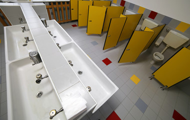 bathroom  for kids in the preschool without children