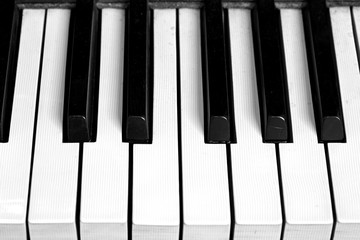 Naklejka premium piano keyboard with blacks and white keys