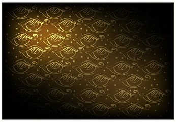 Brown Vintage Wallpaper with Abstract Pattern Background