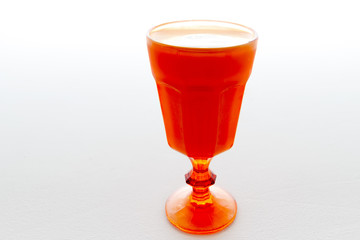 Yogurt in colorful Cup