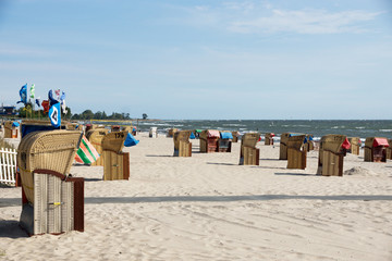 Am Strand im Ostseebad Kellenkusen, Schleswig-Holstein