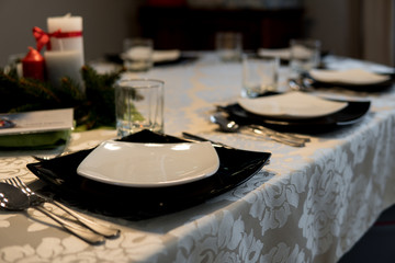 elegant dishes on a table