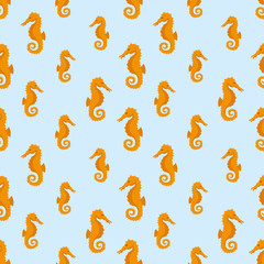 Orange Sea Horses.