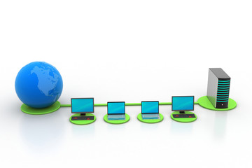 Global networking concept