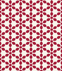Abstract geometric red hipster deco art pattern