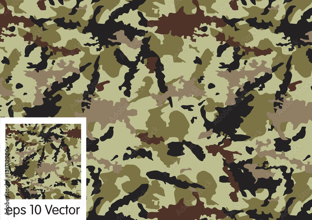 Wall mural Camouflage pattern, vector

 - Wall murals