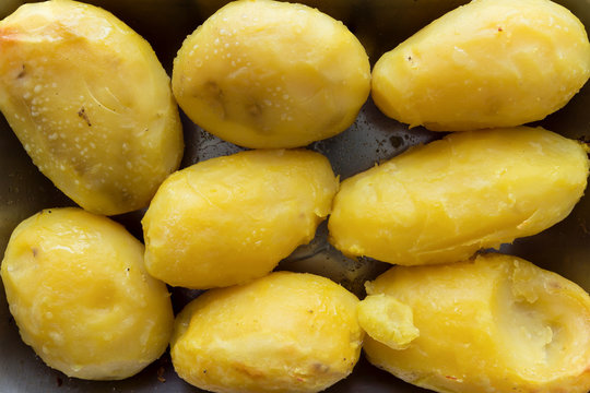 Potatoes baked in the oven