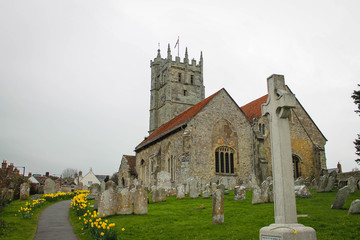 Fototapeta na wymiar St Mary the Virgin Church, Isle of Wight