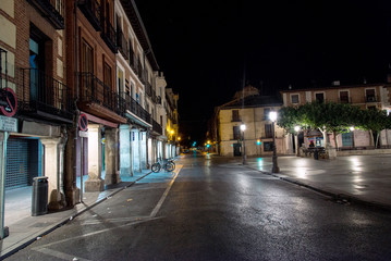 Fototapeta premium streets, monuments and old buildings of the town of Alcala de He