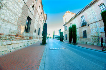 streets, monuments and old buildings of the town of Alcala de He