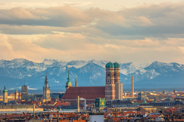 München Skyline - obrazy, fototapety, plakaty