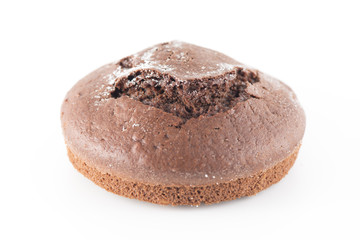 Cocoa Cake on white background