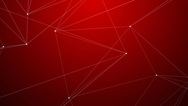 Dark red background with moving white dots wire framed seamless HD format footage