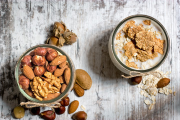 Healthy meal - breakfast full of vitamins and minerals