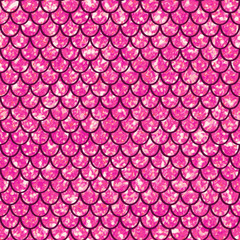Seamless pattern pink shiny squama