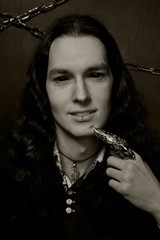 handsome beautiful long hair sexual gothic vampire