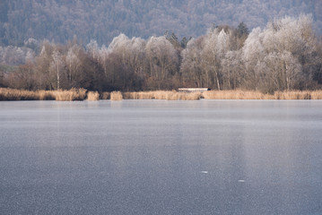 Lac en hiver