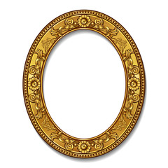 frame gold color with shadow