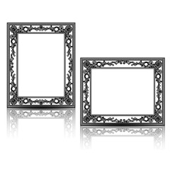 silhouette carved frame for picture or photo