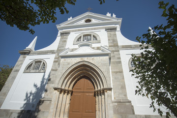 Fototapeta na wymiar EUROPE PORTUGAL ALGARVE TAVIRA CHURCH SANTA MARIA