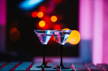 colourful cocktail with splashes