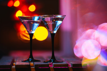 colourful cocktail with splashes
