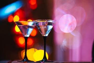 colourful cocktail with splashes