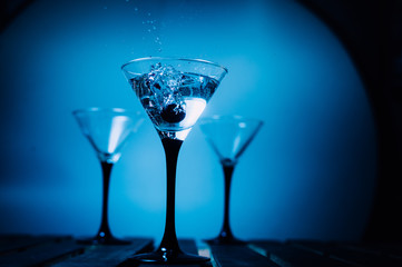 colourful cocktail with splashes