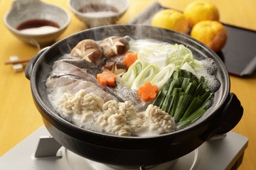 たち鍋　Soft roe hot pot