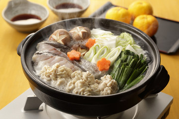 たち鍋　Soft roe hot pot