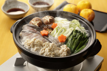たち鍋　Soft roe hot pot