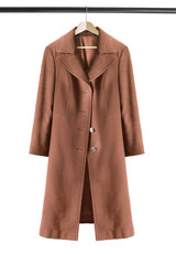 Coat on clothes rack