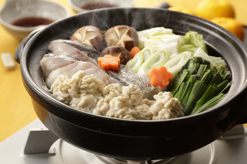 たち鍋　Soft roe hot pot