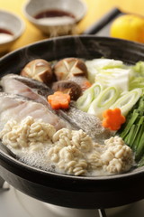 たち鍋　Soft roe hot pot
