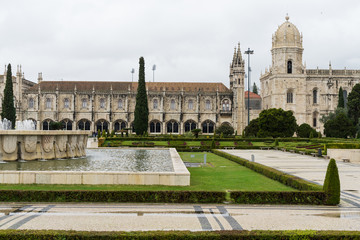 Lisbon - December 01, 2016: Ancient building taken on December 01, 2016 in Lisbon, Portugal.