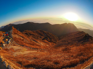 mountain view in the morning