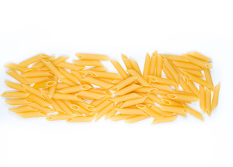 Pasta on a white background