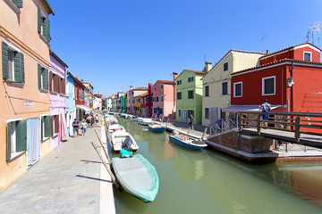 Naklejka na ściany i meble Burano island, Venice, Italy