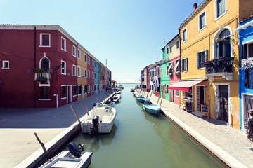 Fototapeta na wymiar Burano island, Venice, Italy