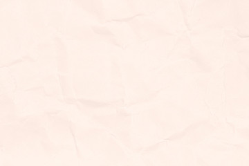 Crumpled light brown paper texture or paper background for design with copy space for text or image.