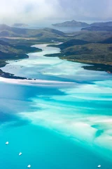 Peel and stick wall murals Turquoise Whitsundays from above, Queensland, Australia