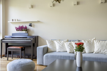 Modern apartment with piano