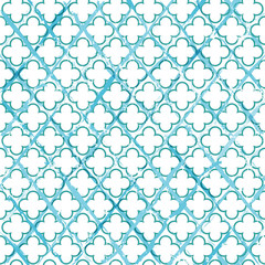 seamless abstract geometric pattern background, with quatrefoil,