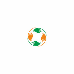People Leaf circle Logo
